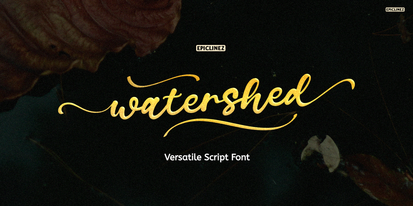 Watershed Font preview